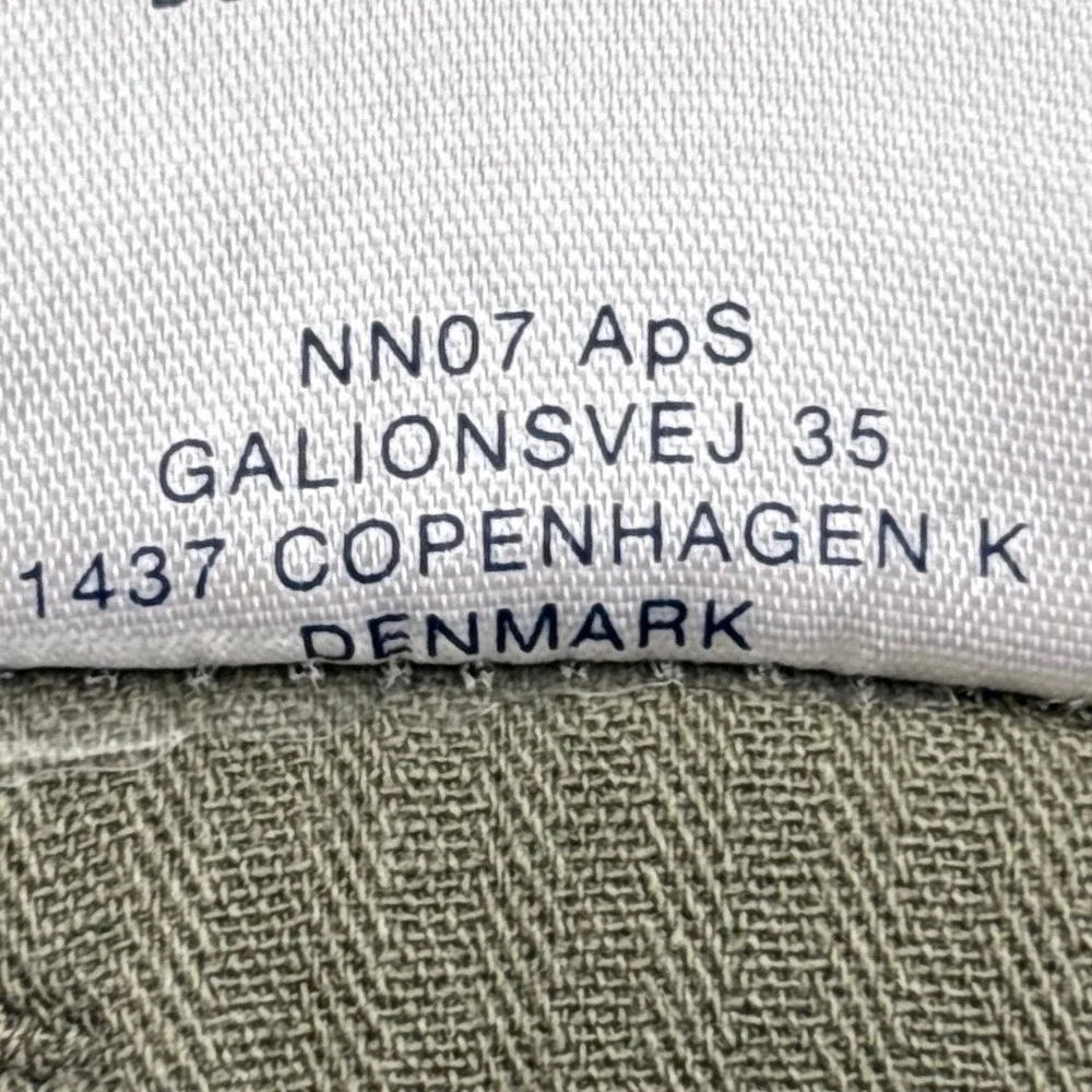 NN07 Pants Mens 31x32 Olive Green Marco 1400 Stretch Cotton Twill Chino Trousers